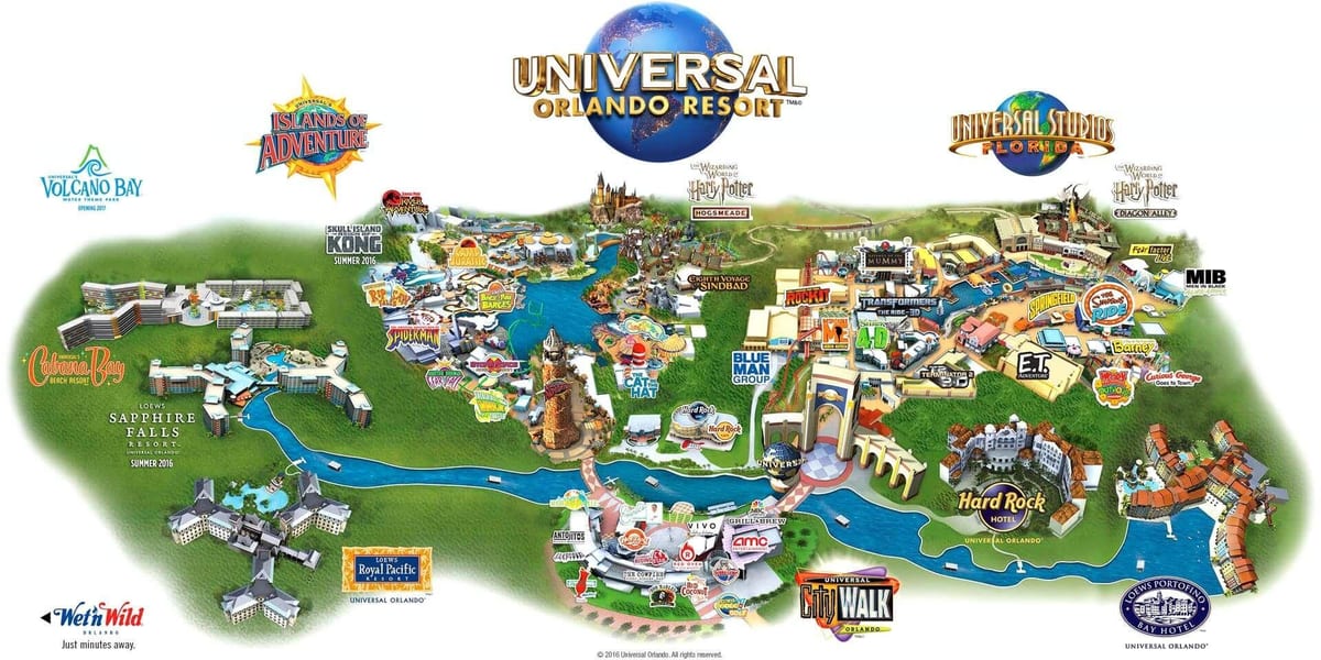 Universal Studios Orlando karti