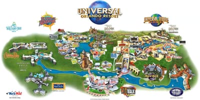 Karta Universal Orlando
